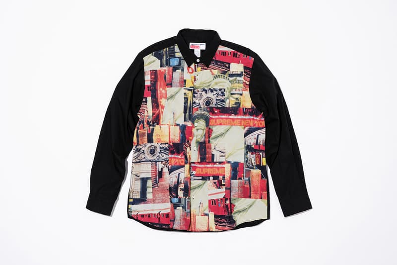 COMME des GARÇONS SHIRT x Supreme Collaboration four-pocket zip-up bomber jacket