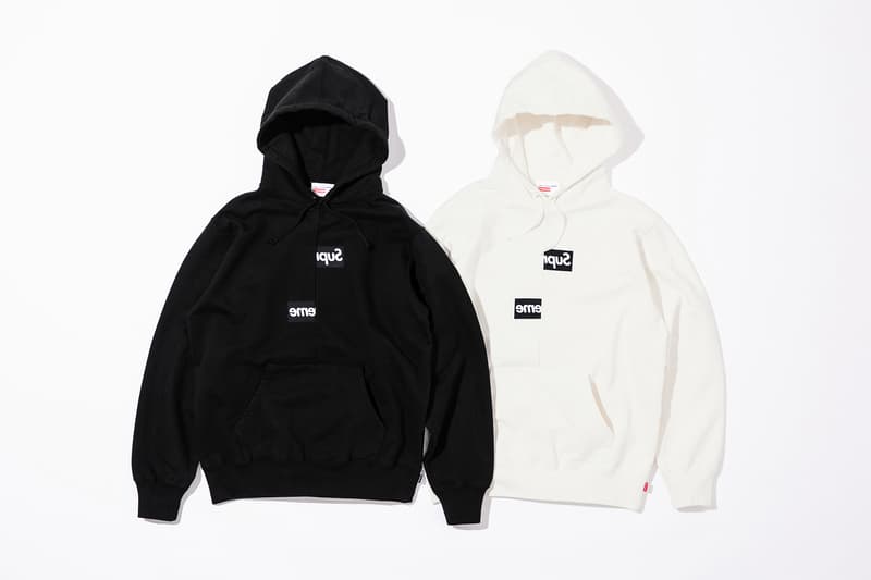 COMME des GARÇONS SHIRT x Supreme Collaboration four-pocket zip-up bomber jacket