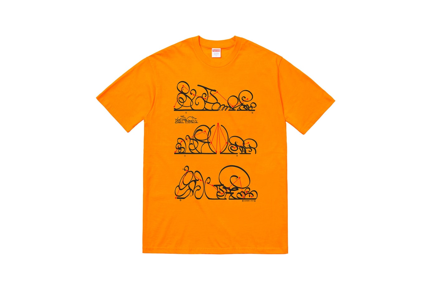 Supreme Fall 2018 Tabboo! T-Shirt Tees Orange