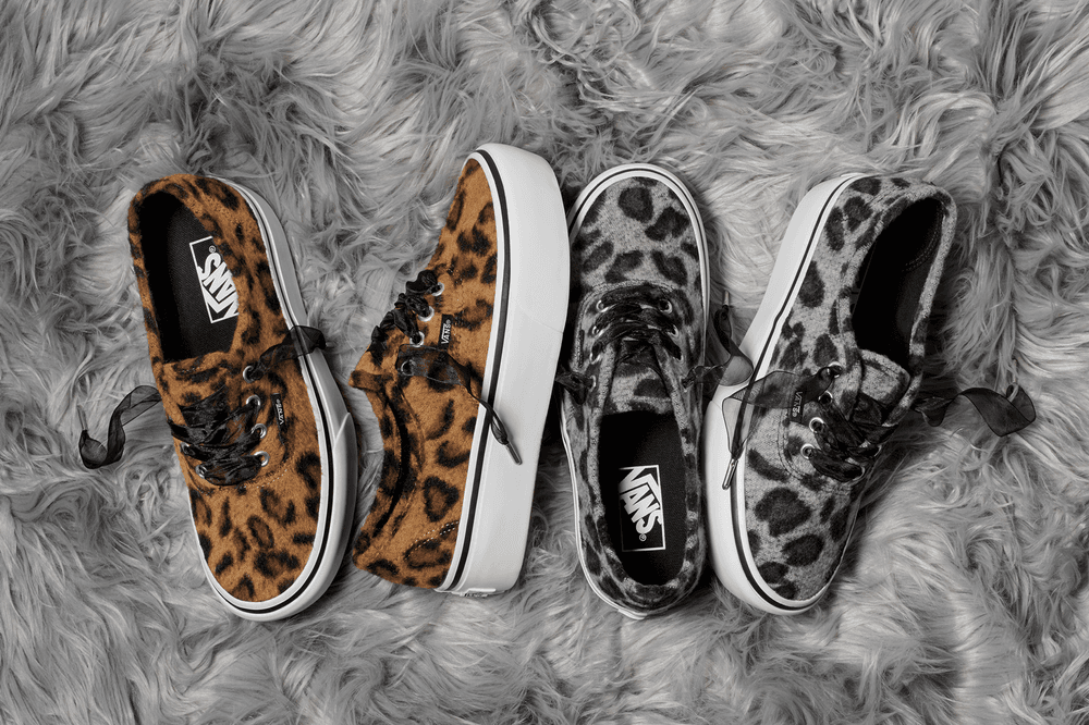 Vans Fuzzy Leopard Authentic Platform 2.0 Classic Slip On