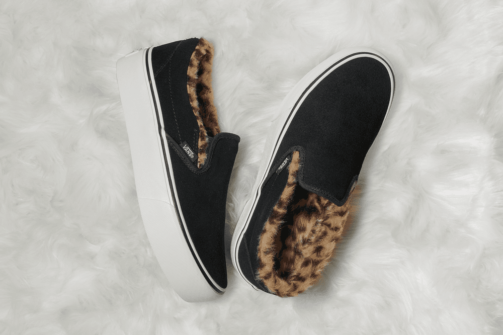 Vans Fuzzy Leopard Authentic Platform 2.0 Classic Slip On