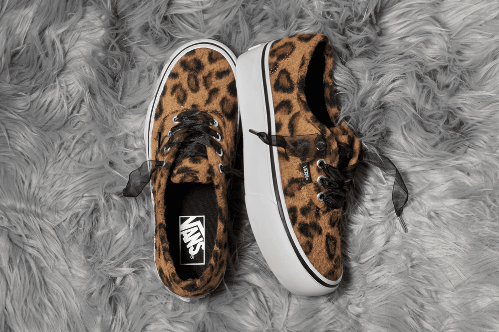 Vans Fuzzy Leopard Authentic Platform 2.0 Classic Slip On