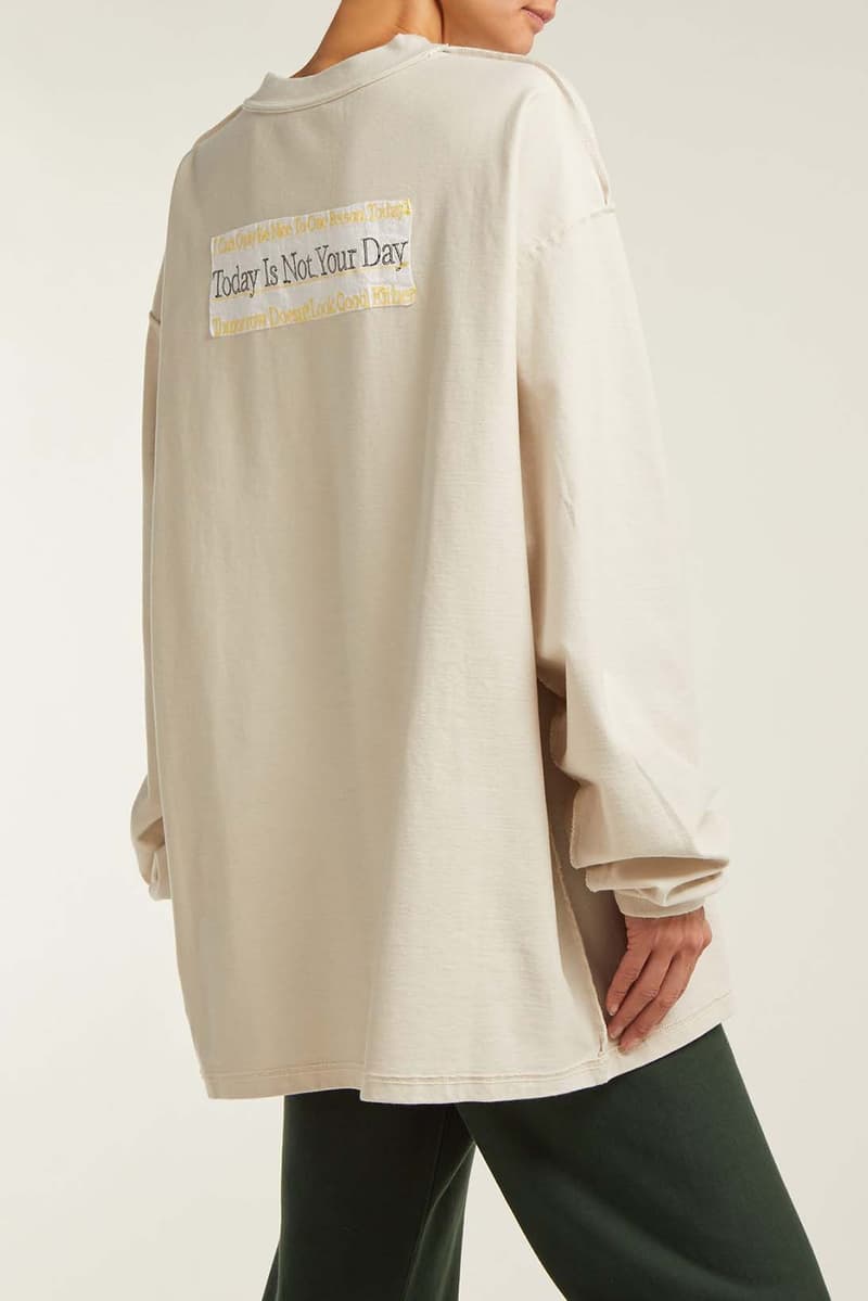 Vetements Hi I Don't Care Thanks White Sweatshirt