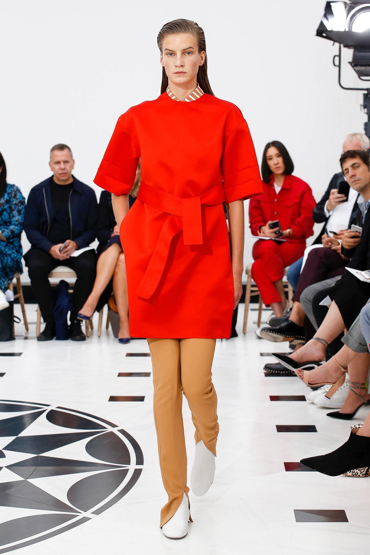 Victoria Beckham Spring Summer 2019 London Fashion Week Show Collection Dress Red