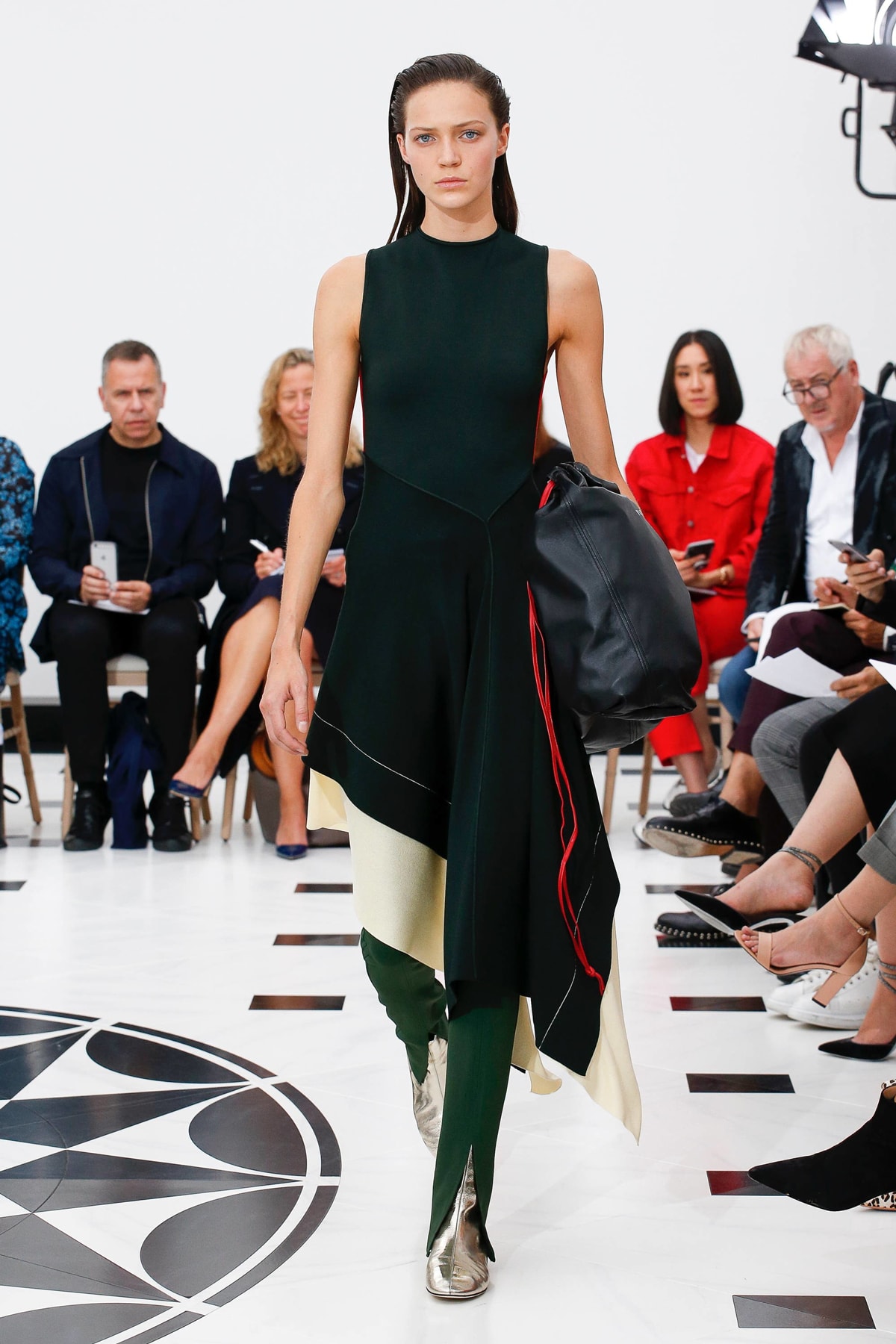 Victoria Beckham Spring Summer 2019 London Fashion Week Show Collection Dress Trousers Black