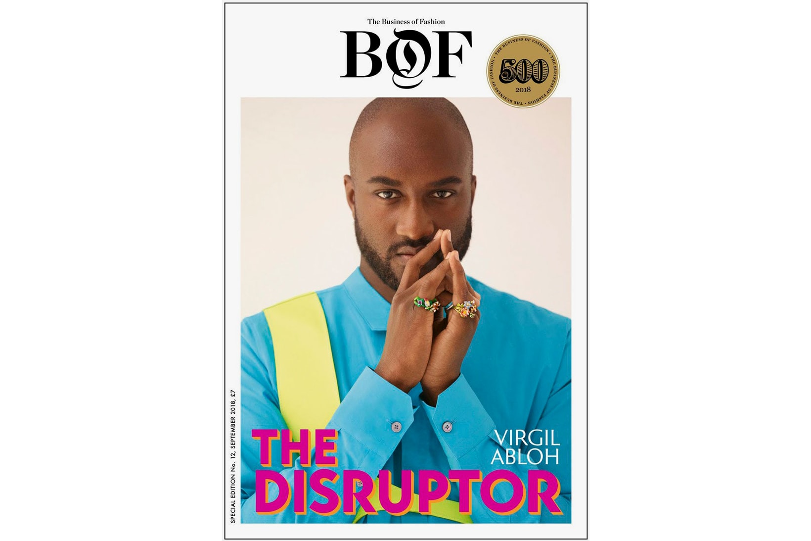 Virgil Abloh Business of Fashion BOF500 Cover