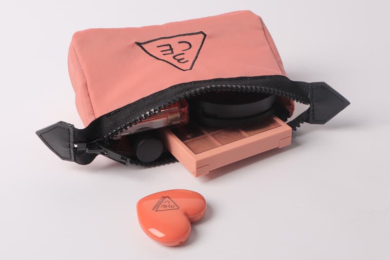 3CE K-Beauty Makeup Brushes Pouches Release Pink Face Eyes Lips Essential