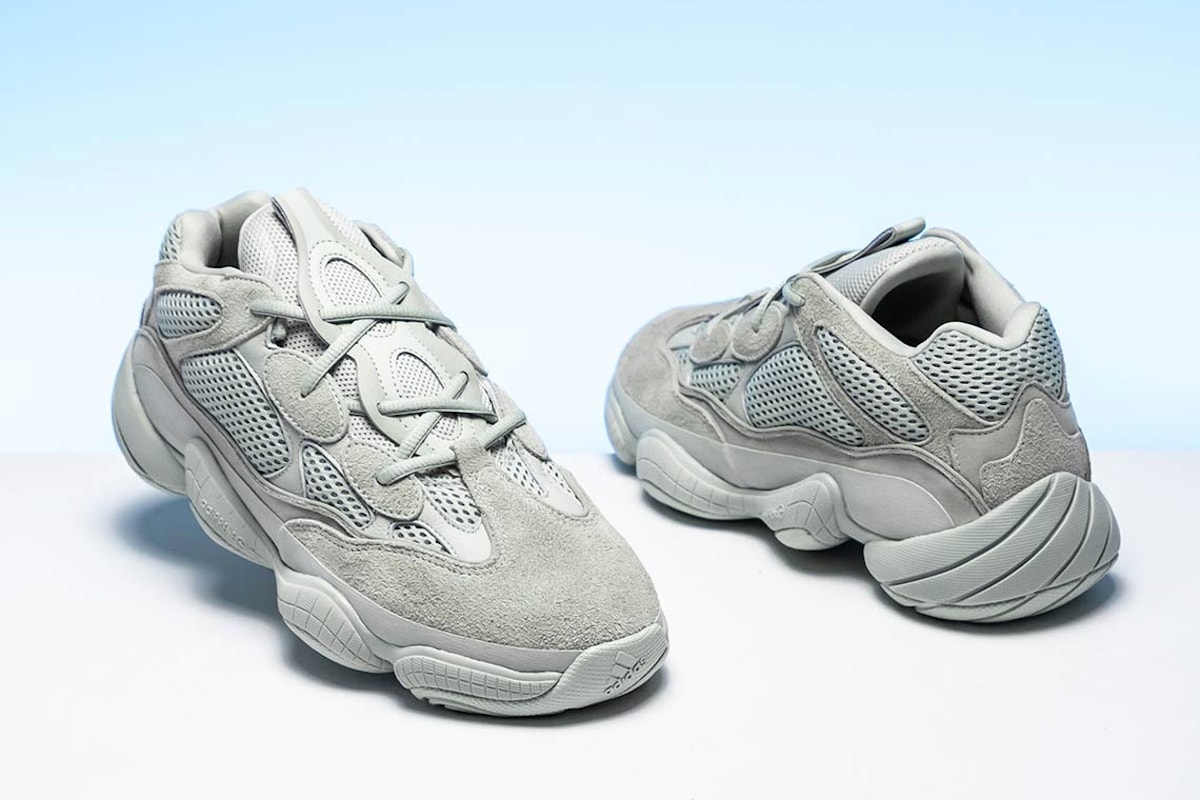 Kanye West adidas Originals Yeezy 500 Salt Release Grey Sneaker Shoe First Look