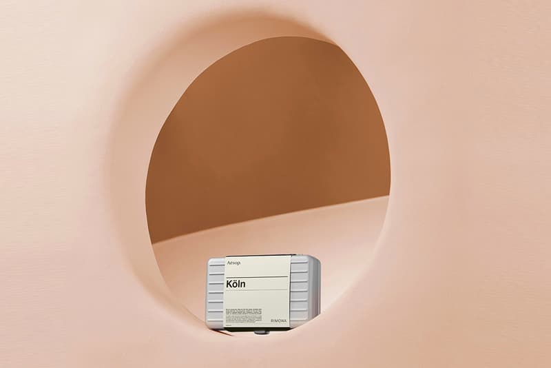 RIMOWA Aesop Koln Travel Kit Skincare Grooming Shampoo Conditioner Beauty Limited Edition Package Suitcase