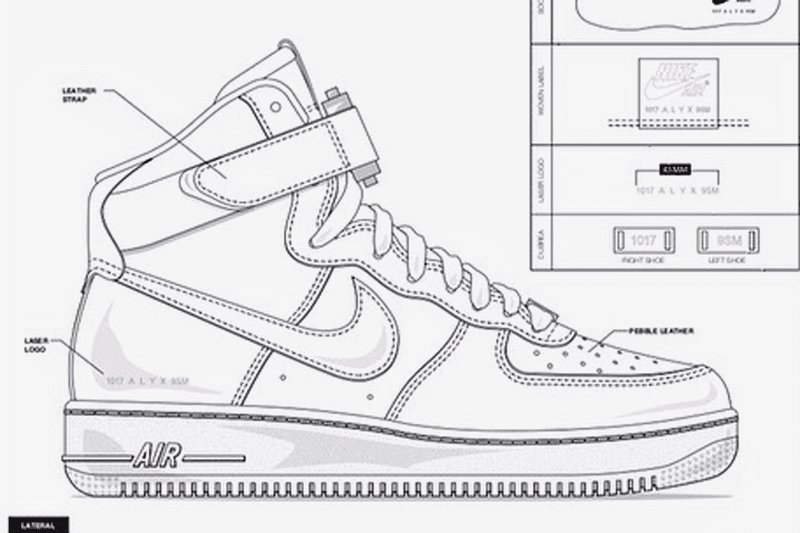 Here's Your First Look at ALYX x Nike's Air Force 1