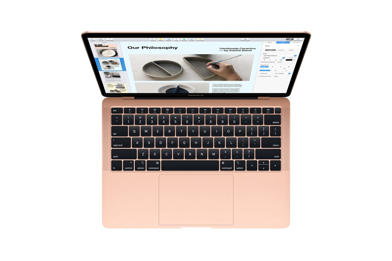 Apple Reveals New Gold MacBook Air With Touch ID   Hypebae