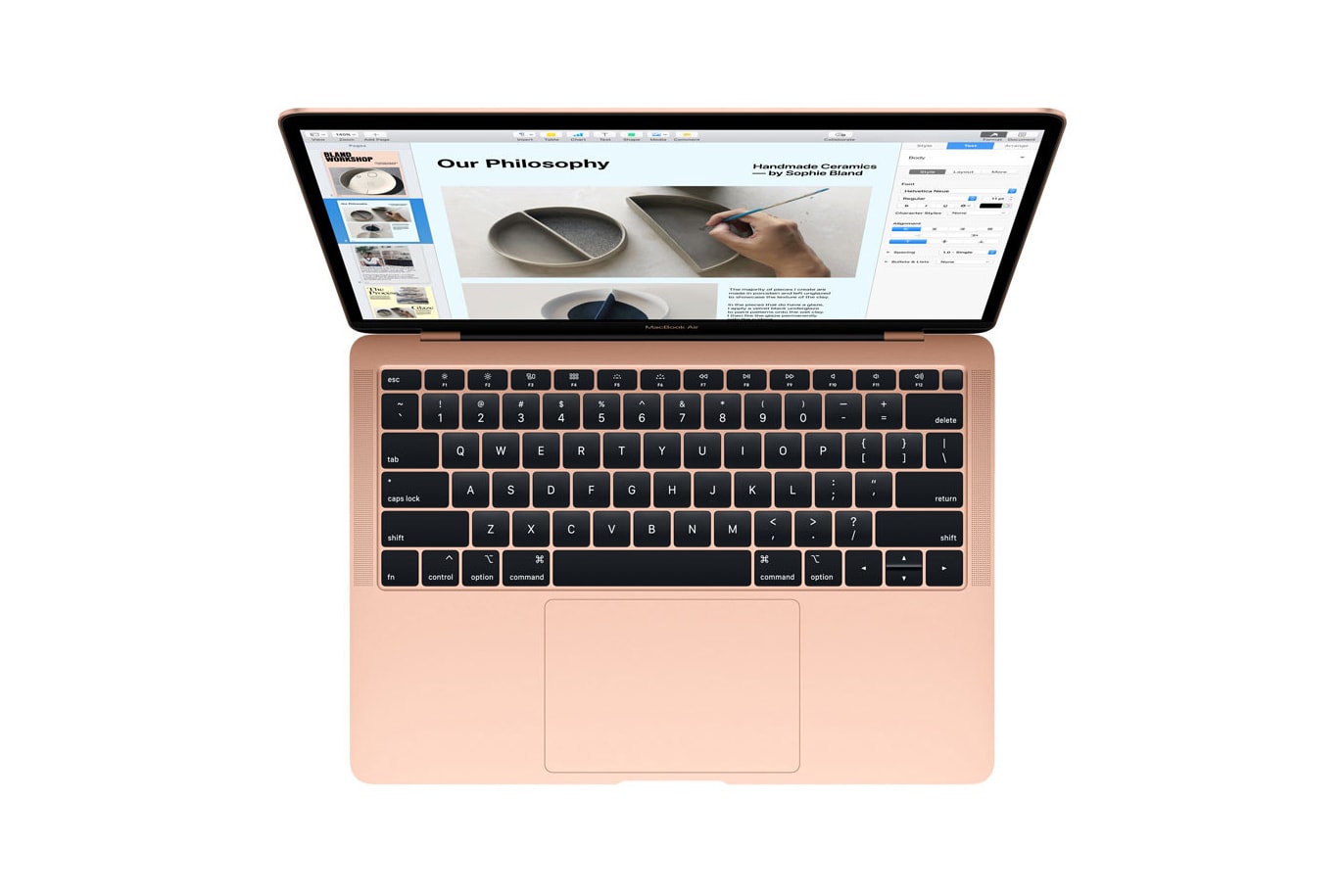 Apple Reveals New Gold MacBook Air With Touch ID