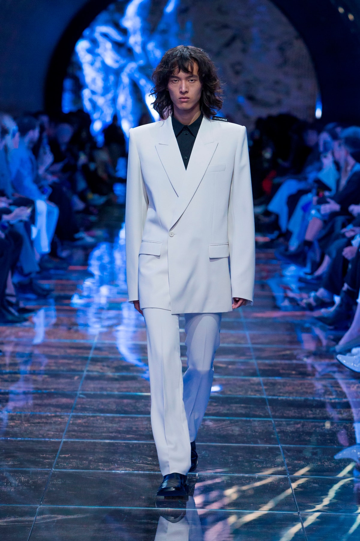 Balenciaga Spring Summer 2019 Show Collection Paris Fashion Week Blazer Trousers White