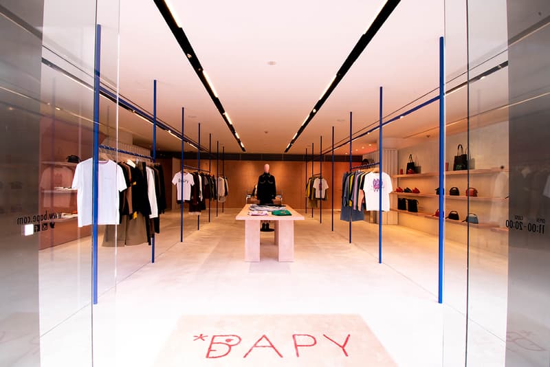 BAPY Harajuku Japan Store T-shirts White Blue