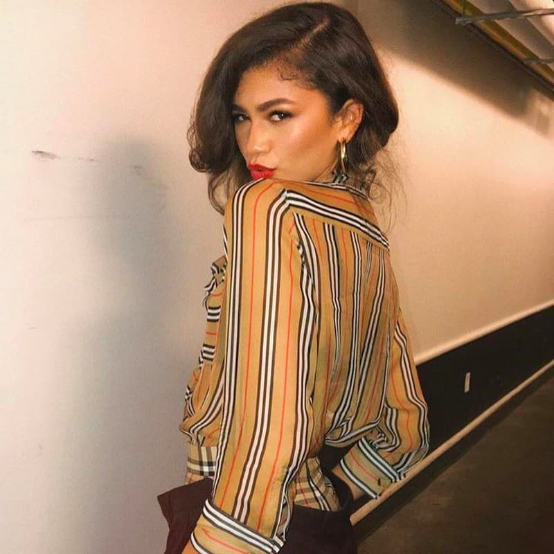 Zendaya Burberry Riccardo Tisci Shirt Pants Vogue Forces of Fashion 2018 October Celebrity Style