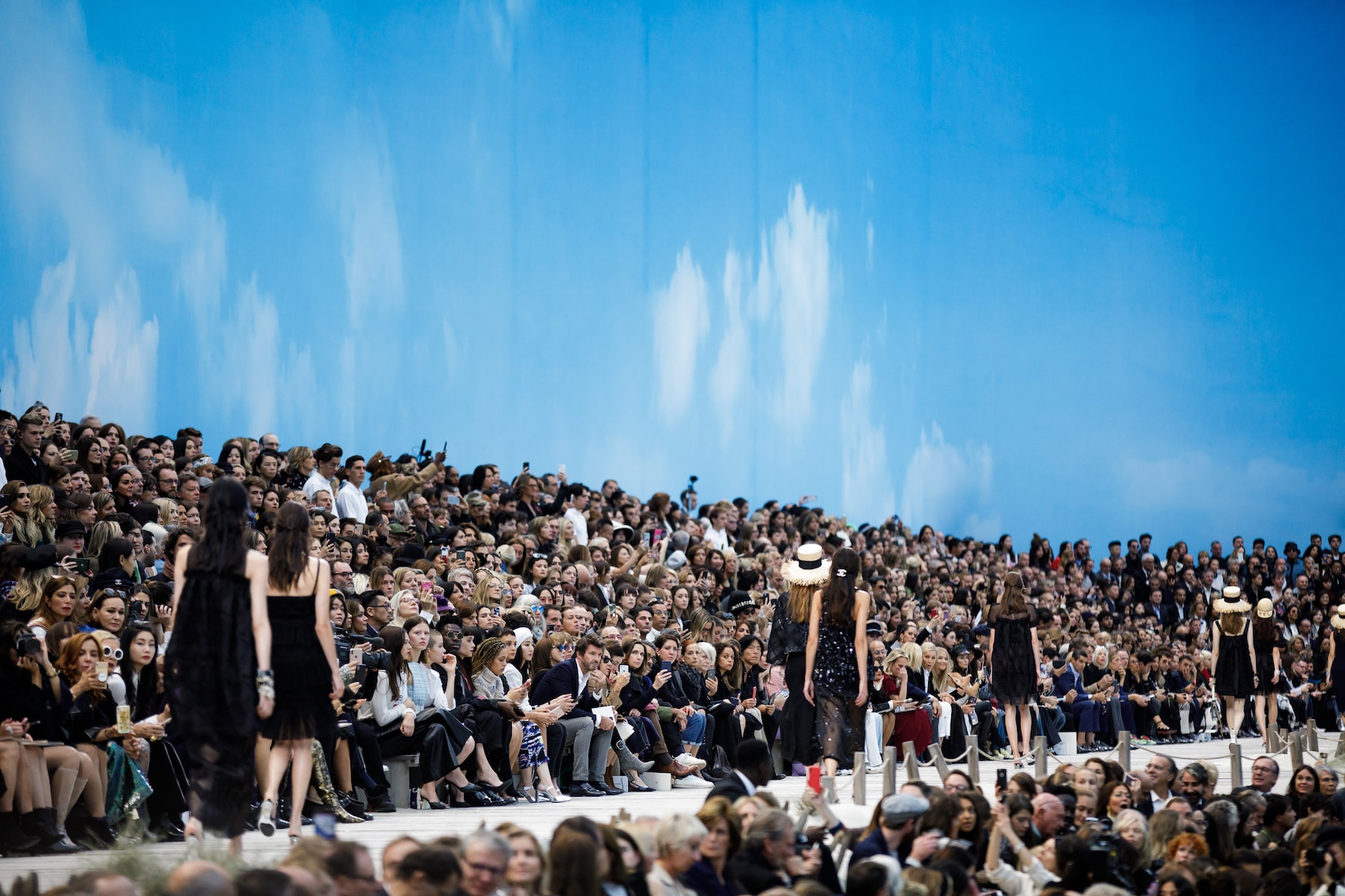 Chanel Spring Summer 2019 Paris Fashion Week Front Row Snaps Collection Karl Lagerfeld