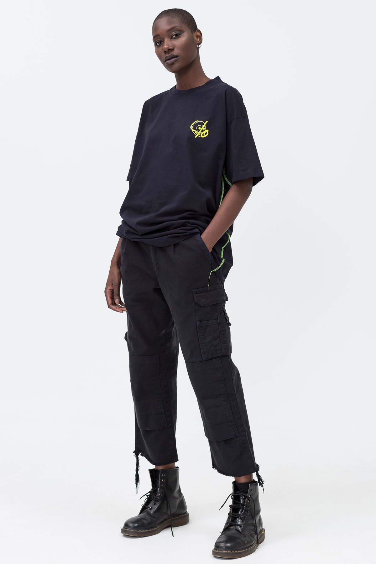 Cheap Monday C/O Capsule Collection Lookbook T-shirt Work Chinos Black