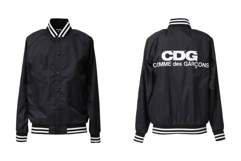 comme des garcons coach jacket black