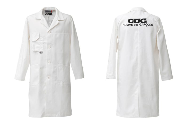 comme des garcons white jacket