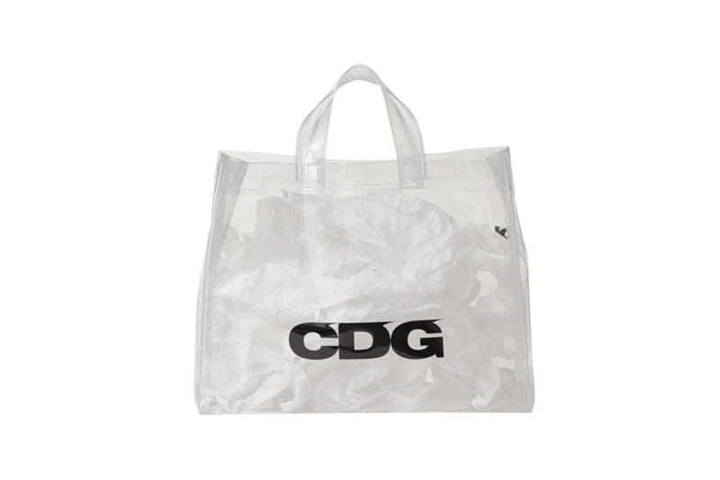 COMME des GARCONS CDG Logo PVC Tote Clear