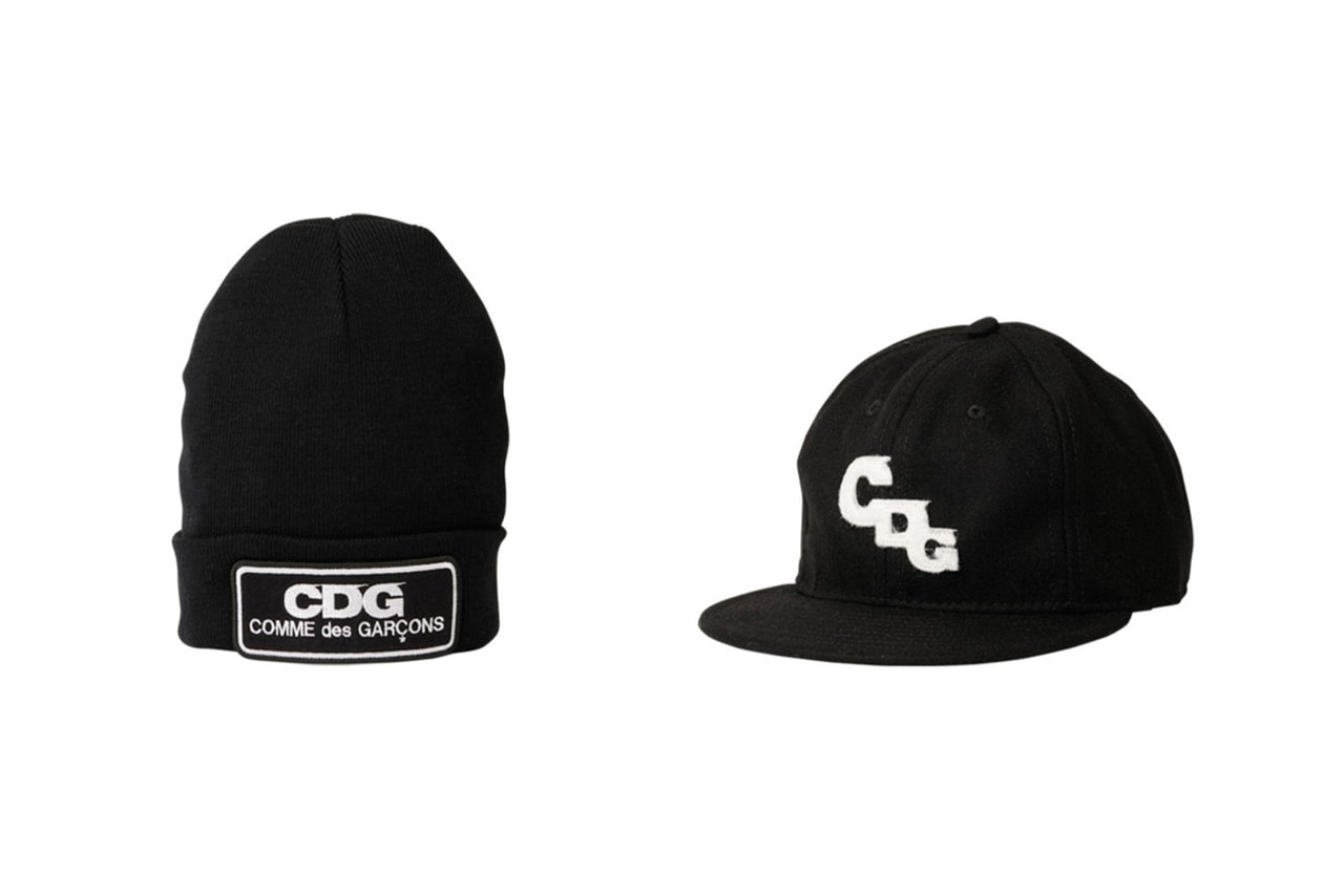 COMME des GARCONS CDG Logo Hats Black