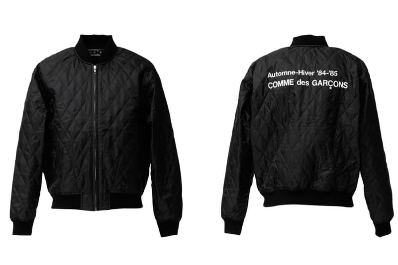 COMME des GARCONS CDG Logo Bomber Jacket Black