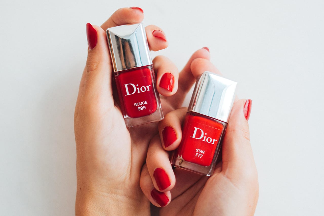 dior nail polish red