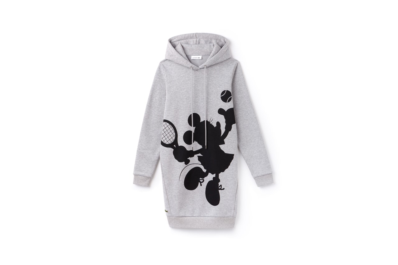 Disney x LACOSTE Capsule Collection Minnie Mouse Hoodie Grey