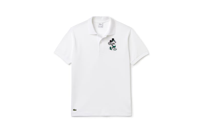 Disney x LACOSTE Capsule Collection Mickey Mouse Collared Shirt White