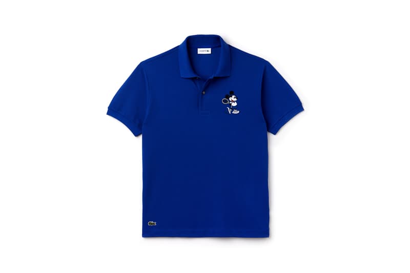 Disney x LACOSTE Capsule Collection Mickey Mouse Collared Shirt Royal Blue