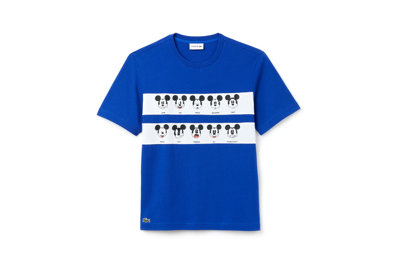 Disney x LACOSTE Capsule Collection Mickey Mouse T-shirt Blue
