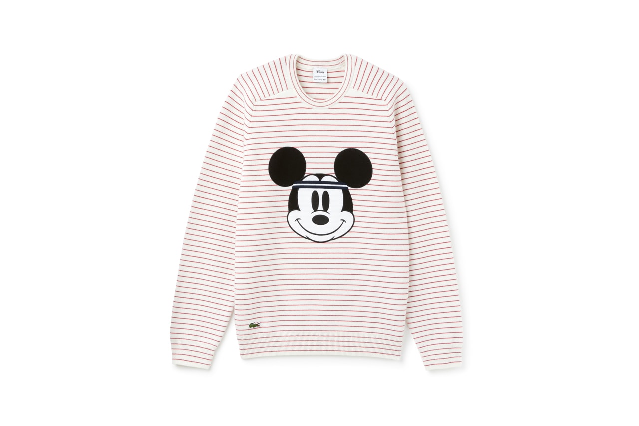 Disney x LACOSTE Capsule Collection Mickey Mouse Sweatshirt Grey Red