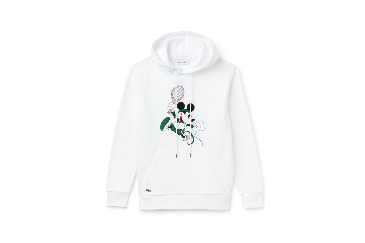 Disney x LACOSTE Capsule Collection Mickey Mouse Hoodie White