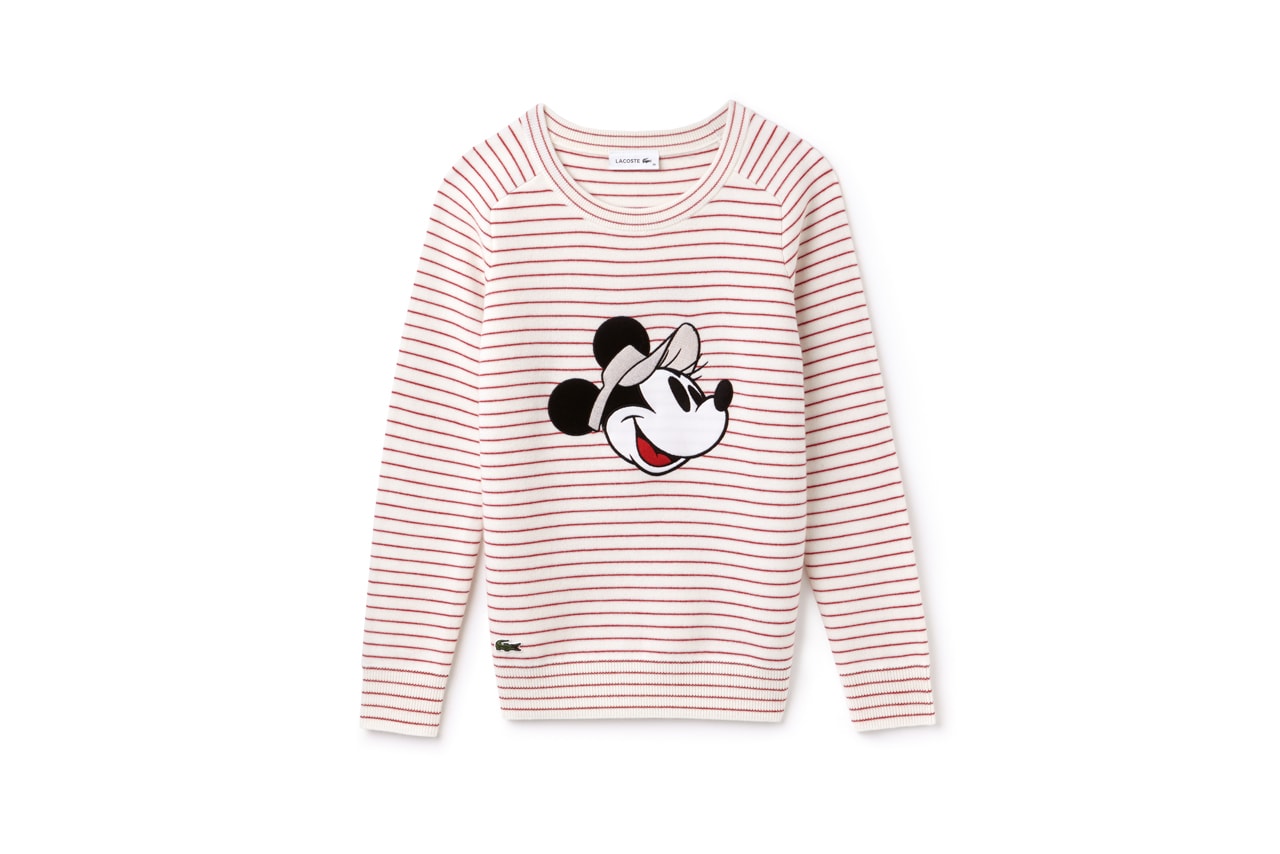 Disney x LACOSTE Capsule Collection Minnie Mouse Sweatshirt Red White