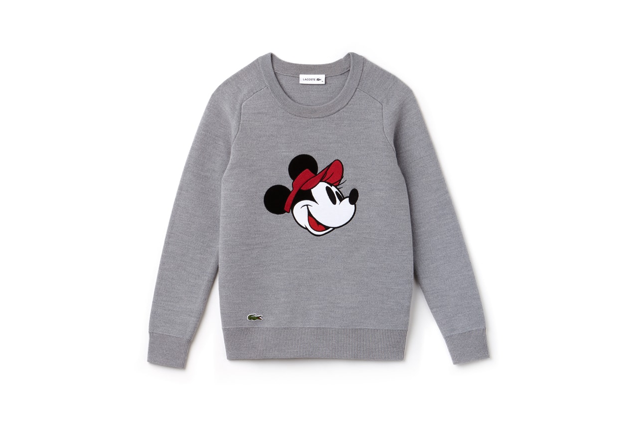 Disney x LACOSTE Capsule Collection Minnie Mouse Sweatshirt Grey
