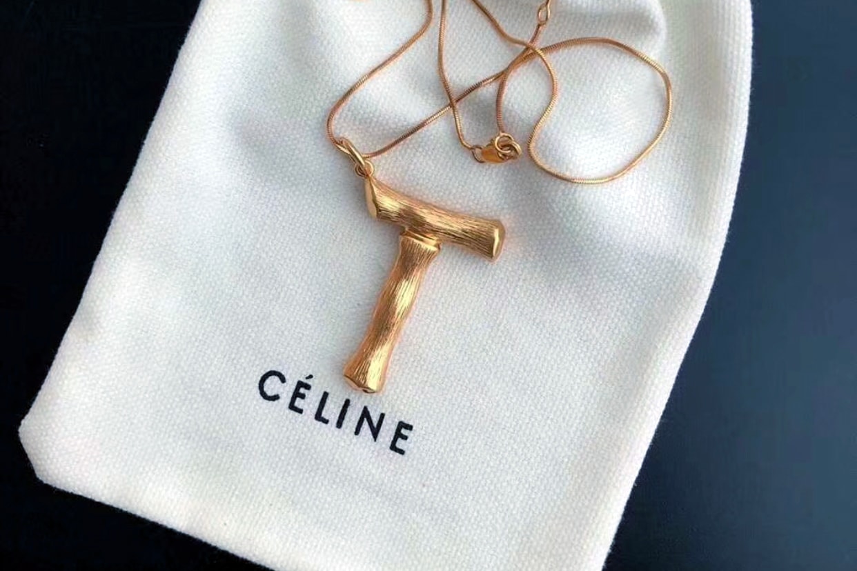 Celine Alphabet Pendant Necklace in Brass Review Where To Buy Fashion Phoebe Philo 