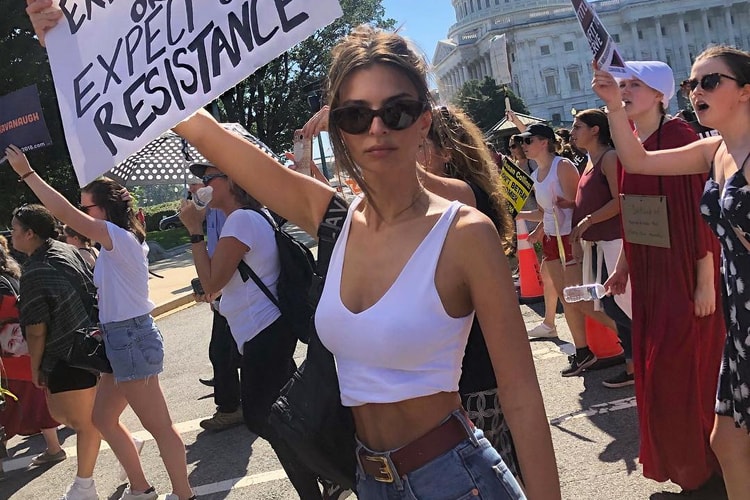 Emily Ratajkowski Was Arrested Today at a Protest
