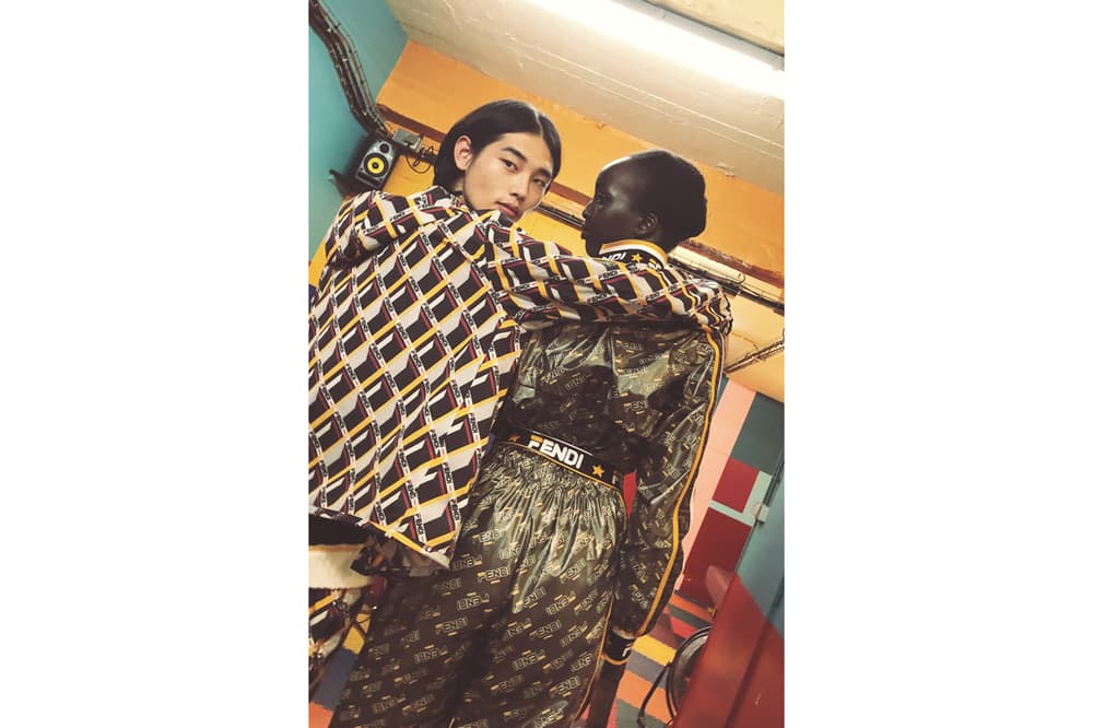 FENDI MANIA Capsule Collection Lookbook Bomber Jacket Pants Brown