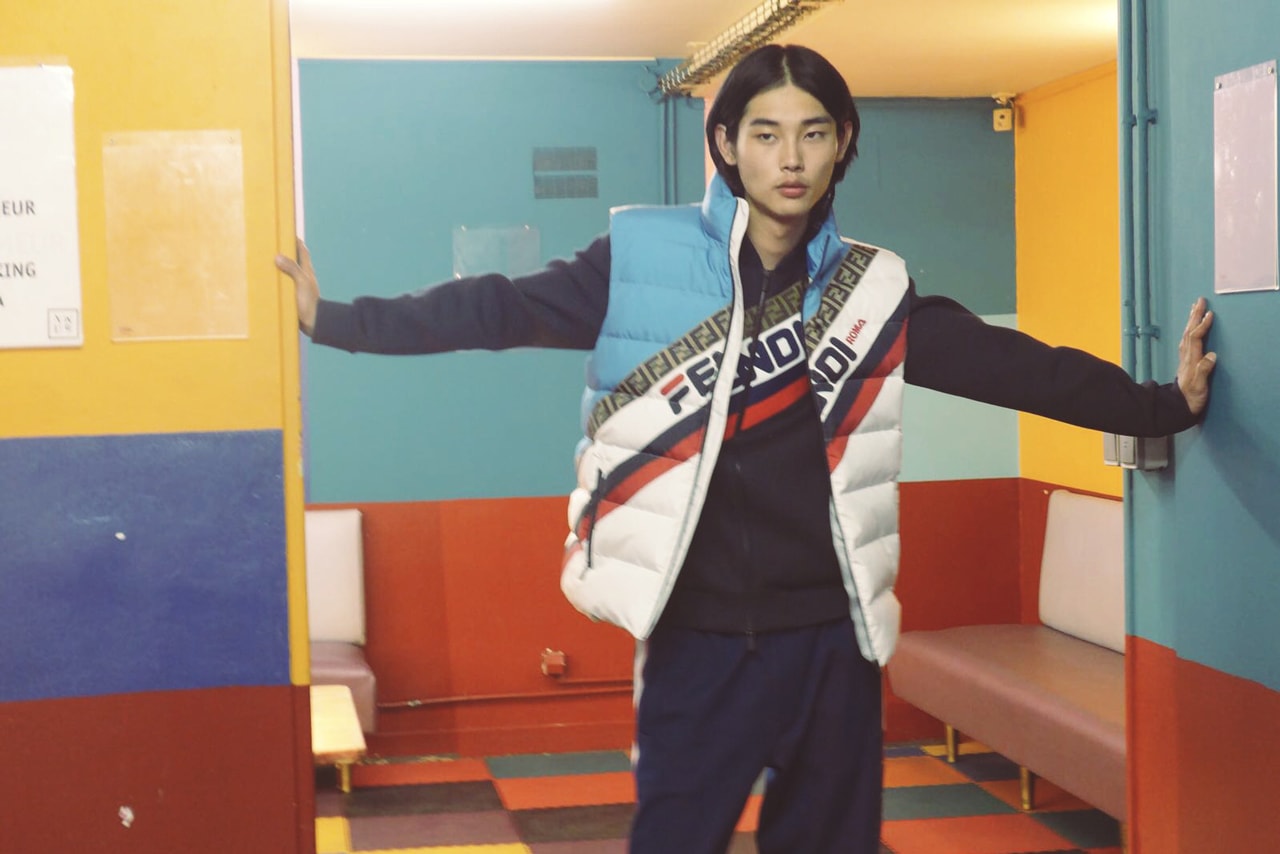 FENDI MANIA Capsule Collection Lookbook Jacket Red White Blue