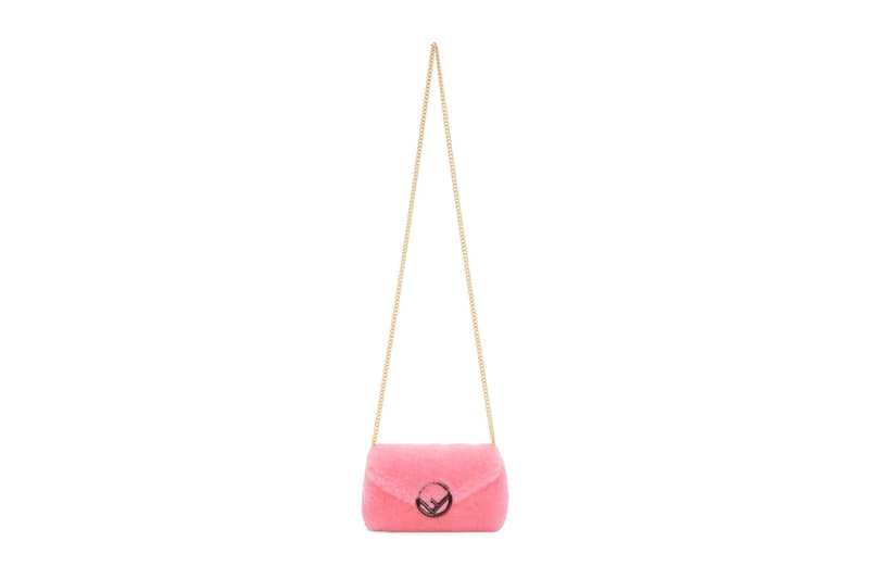 Fendi Shearling Belt Bag Pink