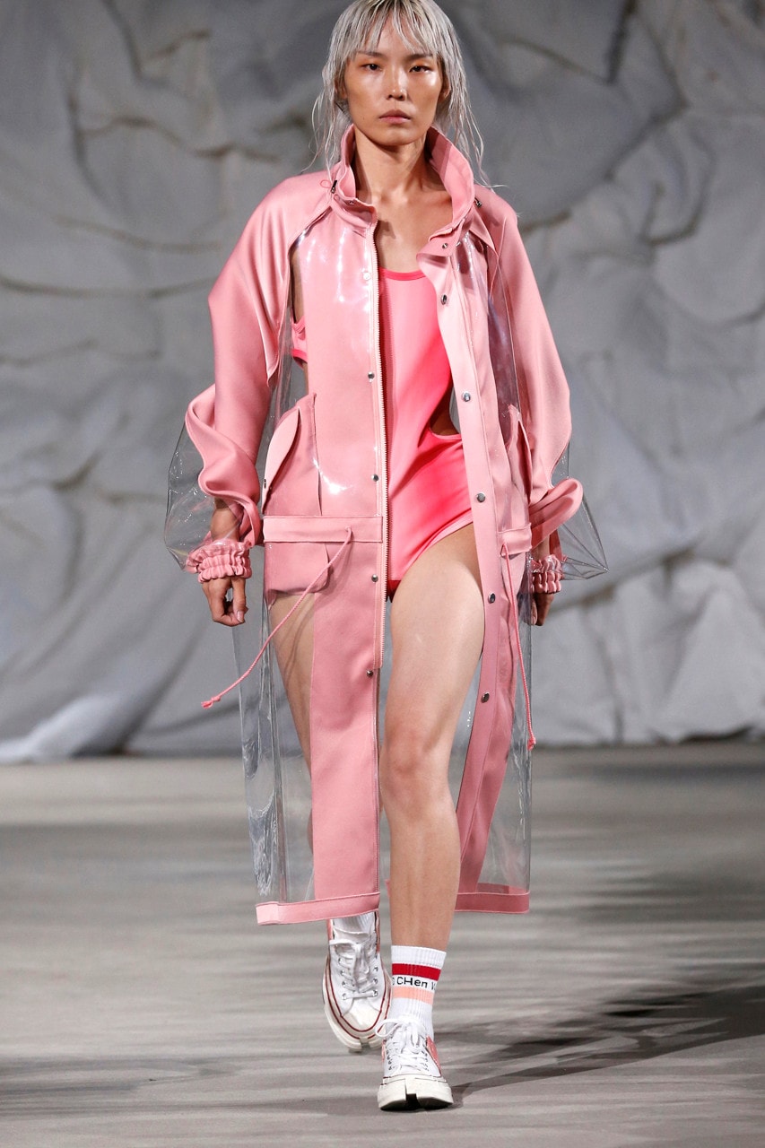 Feng Chen Wang x Converse Chuck Taylor All Star Spring Summer 2019 Collaboration White Jacket Bodysuit Pink