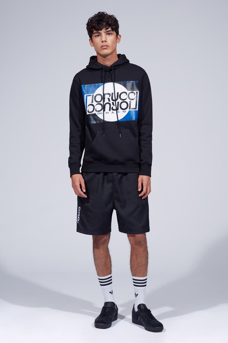 Fiorucci Spring Summer 2019 Collection Lookbook Hoodie Shorts Black