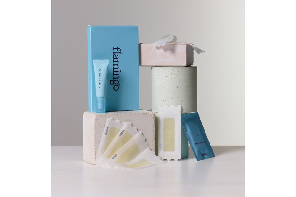 Flamingo Wax Kit Calming Serum Strips Cloths