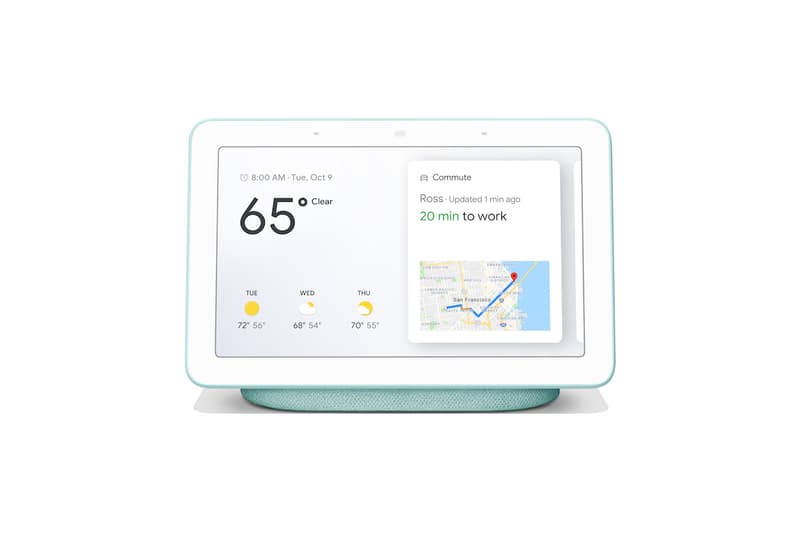 Google Home Hub Colorways Pink Pastel Blue Pink Silver