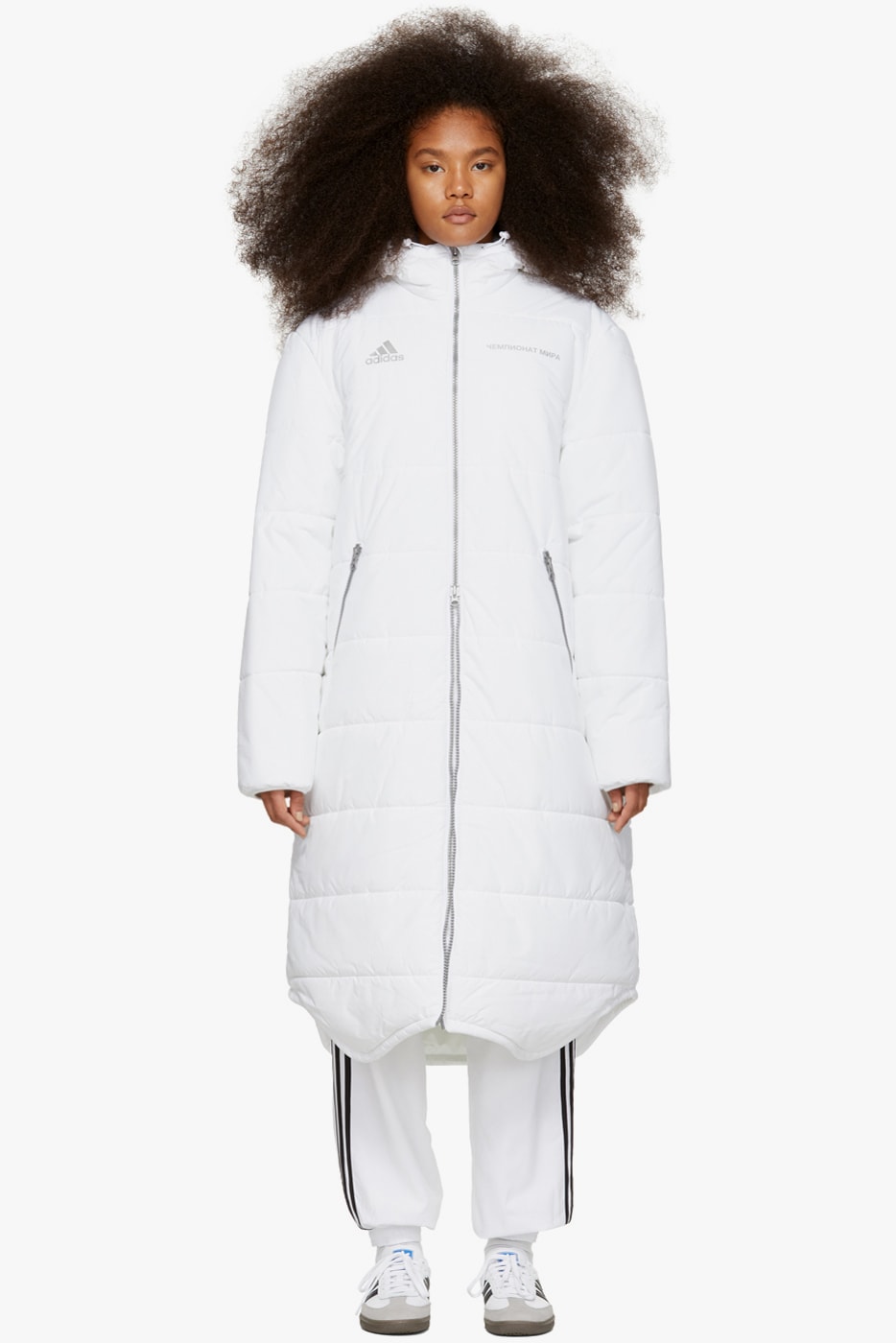 Gosha Rubchinskiy Final Fall Winter 2018 Drop adidas Originals Long Puffer Coat White