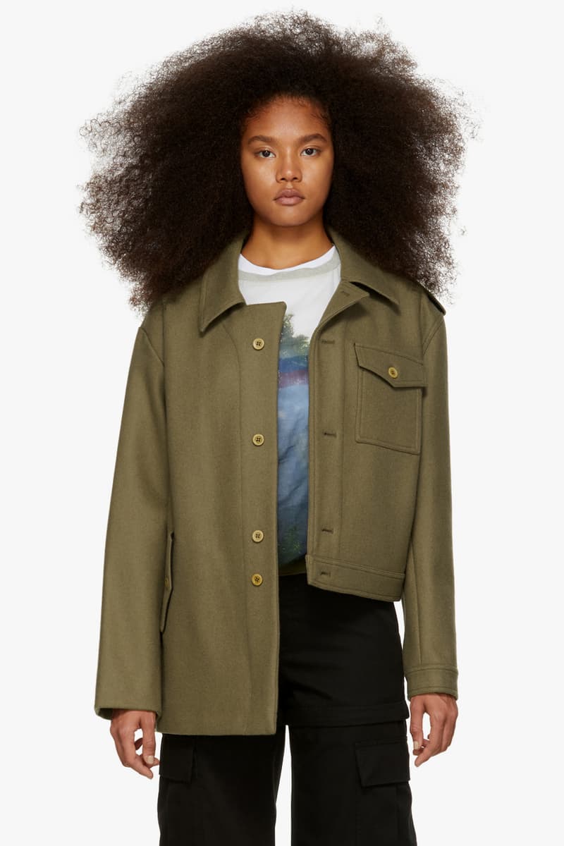 Gosha Rubchinskiy Final Fall Winter 2018 Drop Hybrid Jacket Green
