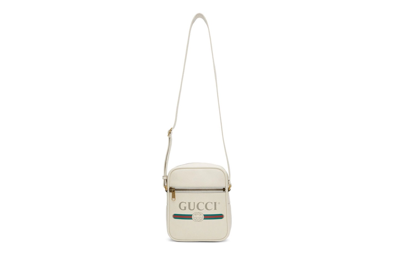 Gucci Vintage Logo Messenger Bag Ivory