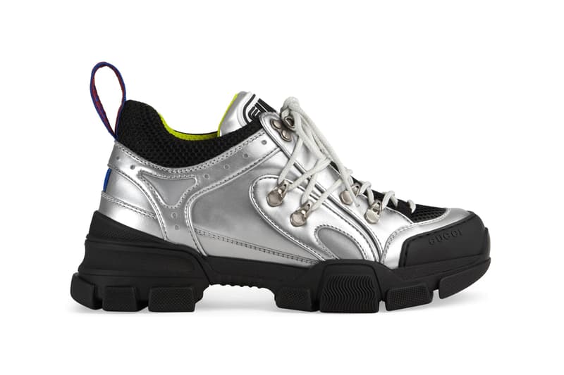 Gucci Flashtrek Sneaker Silver Black