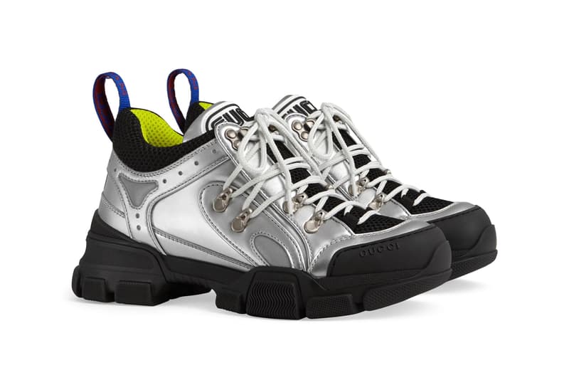 Gucci Flashtrek Sneaker Silver Black