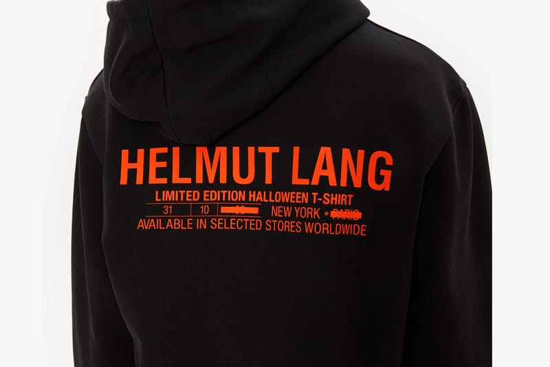 helmut lang halloween hoodie